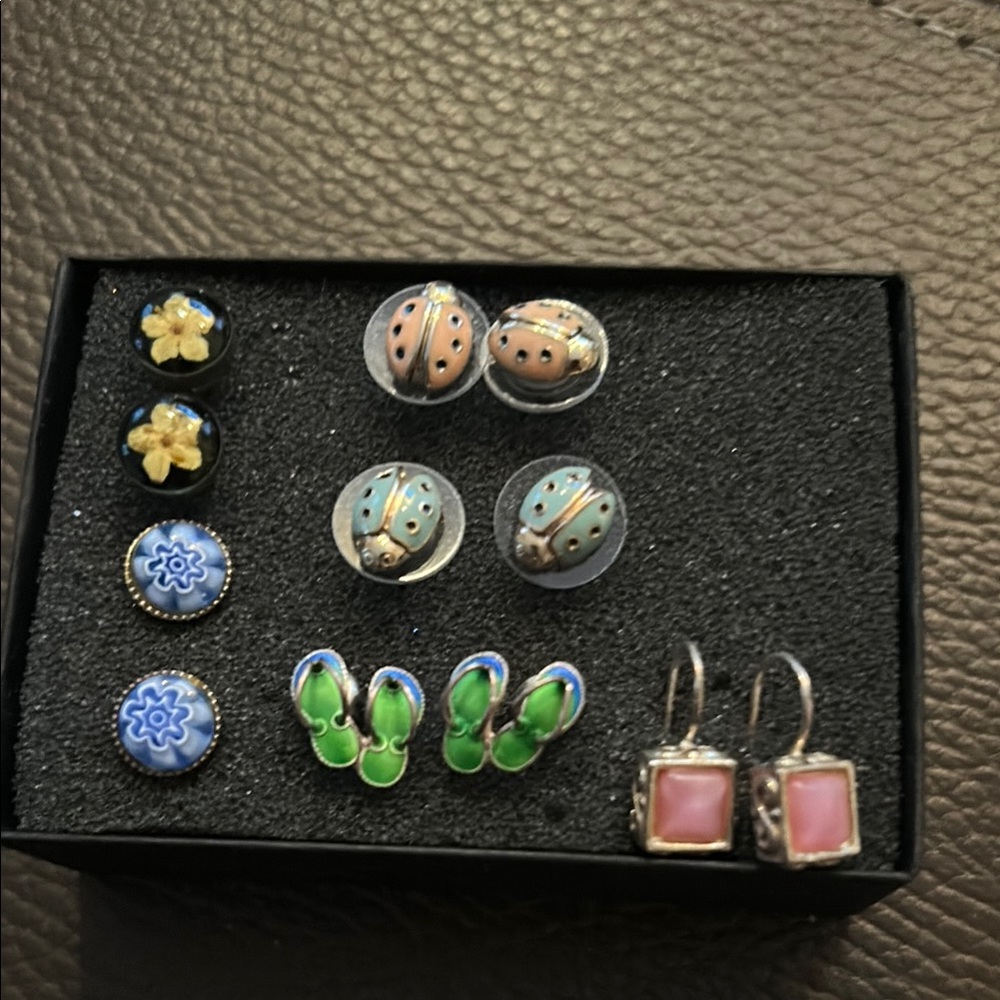 Lady Bug and Flip Flop Earrings